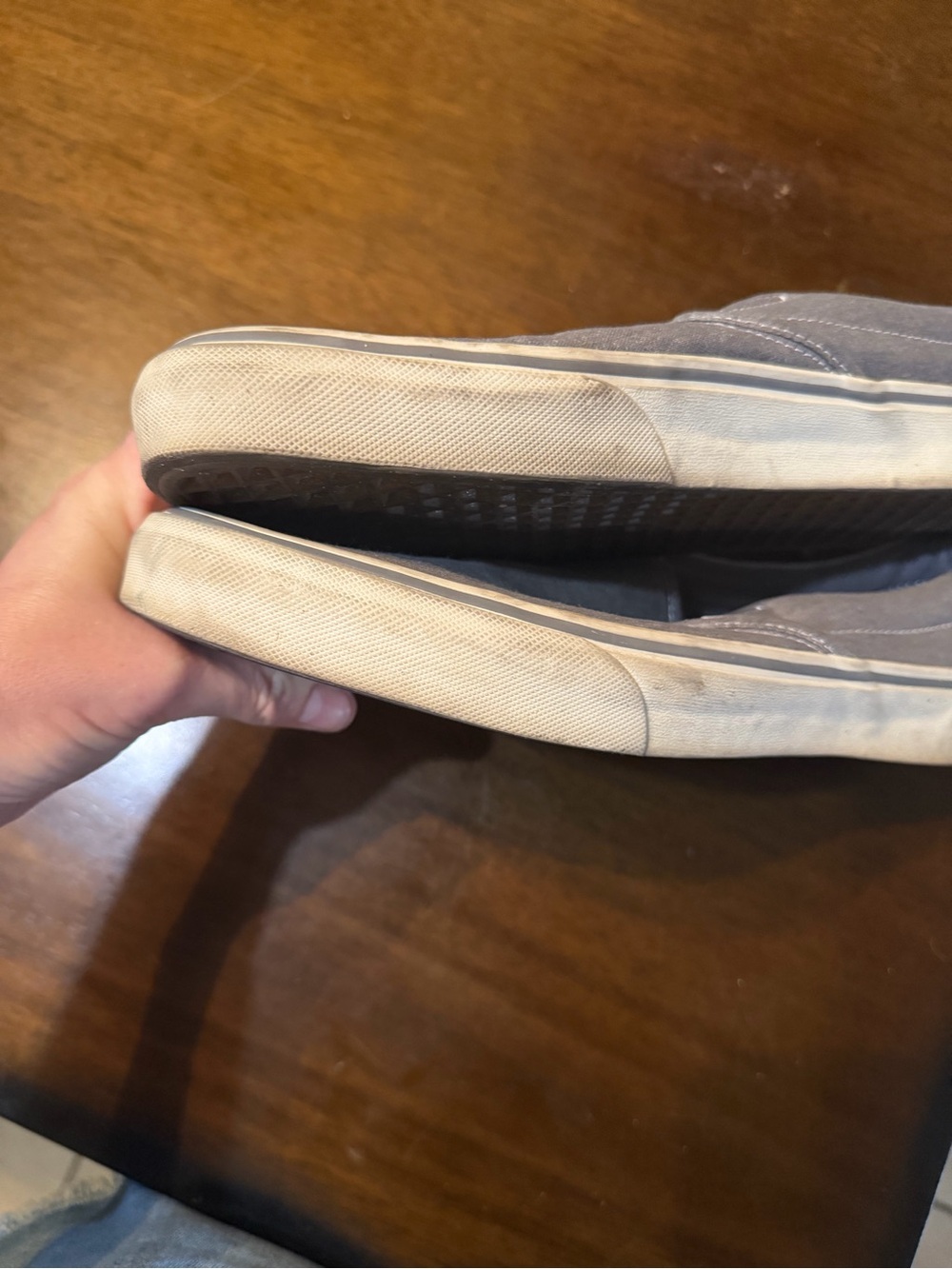 Vans Slip-On Canvas Loafers in Gray size 11.5 - Picture 6 of 14